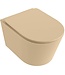 MONDIAZ Hangend toilet Randloos LAVIE Zand excl. Wc bril