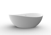 Vrijstaande Bad Waive Ovaal 160x95x60cm Mat Wit - Solid surface - 36.4002 Vrijstaande Bad Waive Ovaal 160x95x60cm Mat Wit - Solid surface - 36.4002