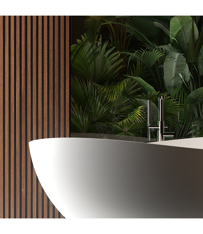 Wiesbaden Vrijstaande Bad Waive Ovaal 160x95x60cm Mat Wit - Solid surface - 36.4002