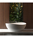 Vrijstaande Bad Waive Ovaal 160x95x60cm Mat Wit - Solid surface - 36.4002