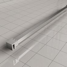 Stabilisatiestang 120 cm Geborsteld Staal - Wiesbaden Slim - 20.3492