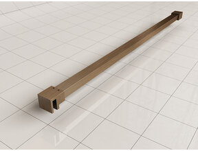 Stabilisatiestang 120 cm Geborsteld Brons koper - Wiesbaden Slim - 20.3416