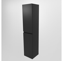 AIVY badkamerkast Urban Mat Zwart 160x35x35cm MDF 2 Deuren Softclose Greeploos