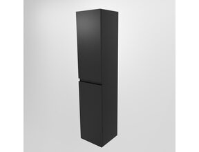 AIVY badkamerkast Urban Mat Zwart 160x35x35cm MDF 2 Deuren Softclose Greeploos