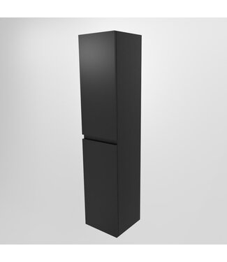 MONDIAZ AIVY badkamerkast Urban Mat Zwart 160x35x35cm MDF 2 Deuren Softclose Greeploos