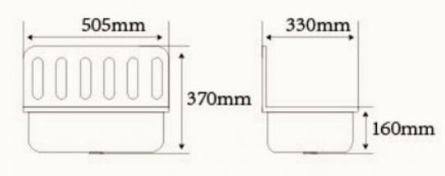 Uitstortgootsteen Aloni Alfonzo Glans Wit 50,5x33x37 cm Plaatstaal Uitstortgootsteen Aloni Alfonzo Glans Wit 50,5x33x37 cm Plaatstaal