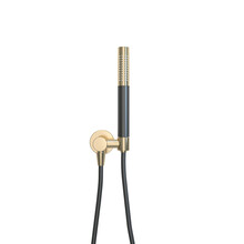 Handdoucheset Wiesbaden UniMatch Geborsteld Messing / mat zwart - 29.3731