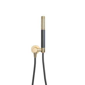 Handdoucheset Wiesbaden UniMatch Geborsteld Messing / mat zwart - 29.3731