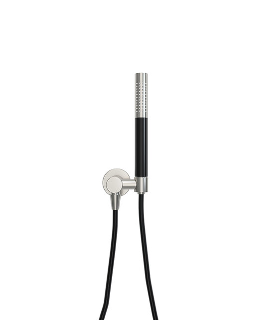 Handdoucheset Wiesbaden UniMatch Geborsteld Staal / mat zwart - 29.3730