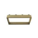 Doucherek Opbouw Frame Aloni Geborsteld Goud met Handdoekhaken 30x60cm - Aluminium