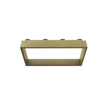 Doucherek Opbouw Frame Aloni Geborsteld Goud met Handdoekhaken 30x60cm - Aluminium