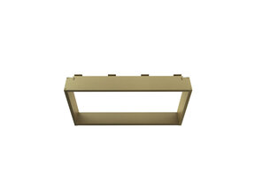 Doucherek Opbouw Frame Aloni Geborsteld Goud met Handdoekhaken 30x60cm - Aluminium