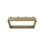 ALONI Doucherek Opbouw Frame Aloni Geborsteld Goud met Handdoekhaken 30x60cm - Aluminium