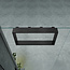 ALONI Doucherek Opbouw Frame Aloni Gunmetal met Handdoekhaken 30x60cm - Aluminium