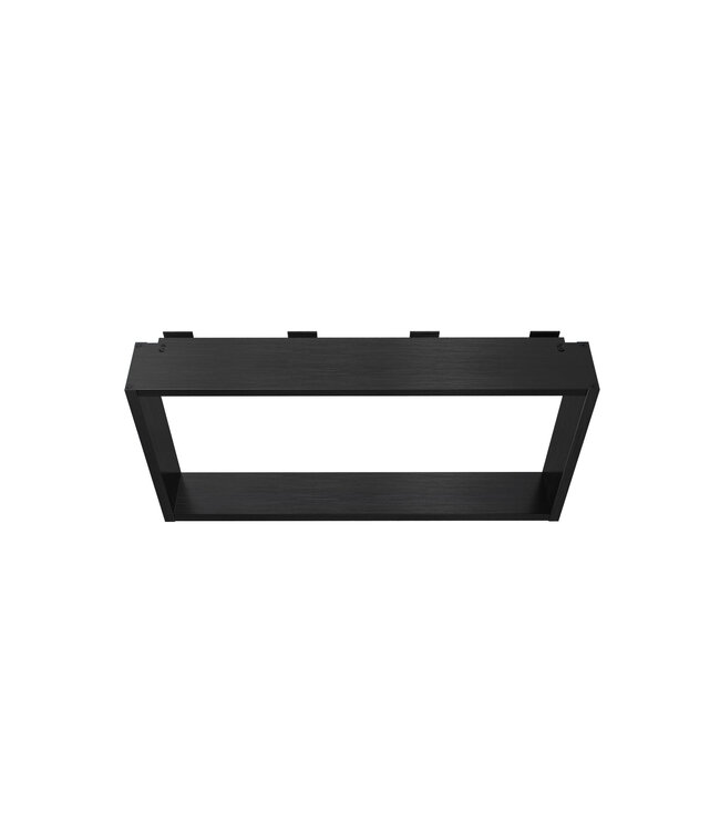 ALONI Doucherek Opbouw Frame Aloni Gunmetal met Handdoekhaken 30x60cm - Aluminium