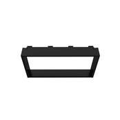 Doucherek Opbouw Frame Aloni Mat Zwart met Handdoekhaken 30x60cm - Aluminium Doucherek Opbouw Frame Aloni Mat Zwart met Handdoekhaken 30x60cm - Aluminium