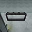 ALONI Doucherek Opbouw Frame Aloni Mat Zwart met Handdoekhaken 30x60cm - Aluminium