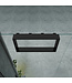Doucherek Opbouw Frame Aloni Mat Zwart met Handdoekhaken 30x60cm - Aluminium