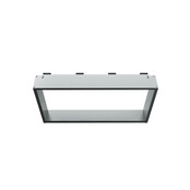 Doucherek Opbouw Frame Aloni RVS met Handdoekhaken 30x60cm - Aluminium