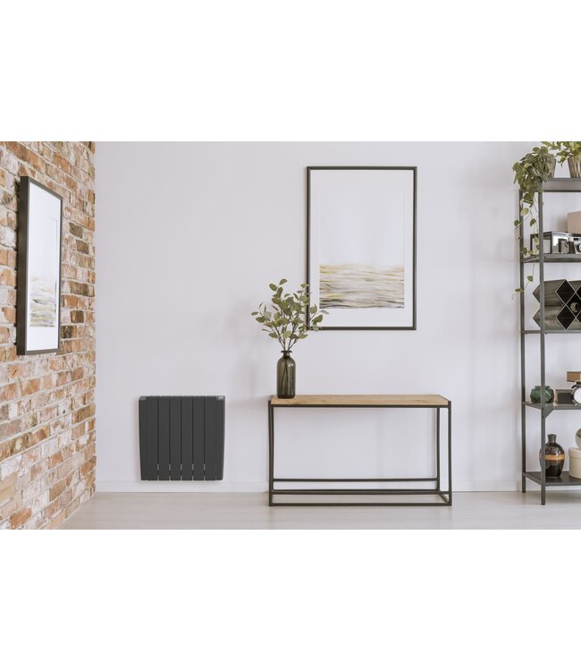 Elektrische Radiator Stelrad ALU 108x58cm Antraciet - 2000 watt met afstandsbediening