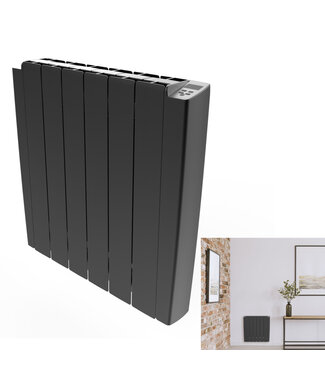 BELRAD Elektrische Radiator Stelrad ALU 108x58cm Antraciet - 2000 watt met afstandsbediening