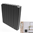 BELRAD Elektrische Radiator Stelrad ALU 108x58cm Antraciet - 2000 watt met afstandsbediening