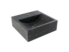 SaniPro Toilet Fontein Vierkant Natuursteen 30x30x10cm Antraciet