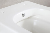 Bidet wc Hangend Vesta Mat Wit met geïntegreerde kraan Warm Koud Randloos excl. Wc-bril - 32.3553 Bidet wc Hangend Vesta Mat Wit met geïntegreerde kraan Warm Koud Randloos excl. Wc-bril - 32.3553