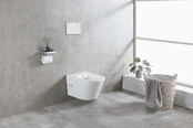 Bidet wc Hangend Vesta Mat Wit met geïntegreerde kraan Koud Randloos excl. Wc-bril - 32.3547 Bidet wc Hangend Vesta Mat Wit met geïntegreerde kraan Koud Randloos excl. Wc-bril - 32.3547