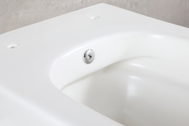 Bidet wc Hangend Vesta Mat Wit met geïntegreerde kraan Koud Randloos excl. Wc-bril - 32.3547 Bidet wc Hangend Vesta Mat Wit met geïntegreerde kraan Koud Randloos excl. Wc-bril - 32.3547