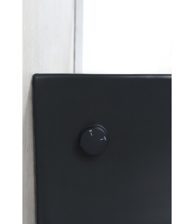 Bidet wc Hangend Vesta Mat Zwart met geïntegreerde kraan Koud Randloos excl. Wc-bril - 32.3546