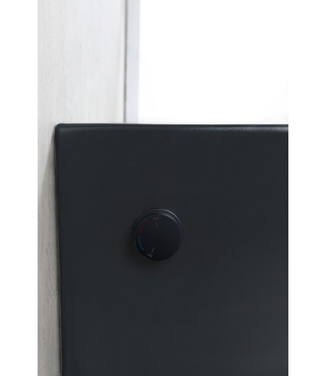 Bidet wc Hangend Vesta Mat Zwart met geïntegreerde kraan Warm / Koud Randloos excl. Wc-bril - 32.3552