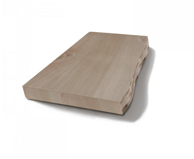 Wastafelblad Massief Hout Gliss Olie Wit 4 cm met Boomschors (alle maten) Wastafelblad Massief Hout Gliss Olie Wit 4 cm met Boomschors (alle maten)