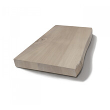 Wastafelblad Massief Hout Gliss Olie Wit 4cm zonder Boomschors (alle maten)
