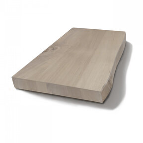 Wastafelblad Massief Hout Gliss Olie Wit 4cm zonder Boomschors (alle maten)