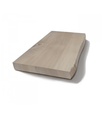 GLISS DESIGN Wastafelblad Massief Hout Gliss Olie Wit 4cm zonder Boomschors (alle maten)
