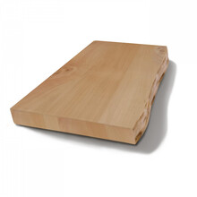 Wastafelblad Massief Hout Gliss Olie Natuur 4cm zonder Boomschors (alle maten)