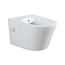 Wiesbaden Bidet wc Hangend Vesta Glans Wit met geïntegreerde kraan Warm Koud Randloos excl. Wc-bril - 32.3548