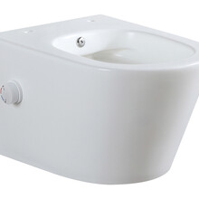 Bidet wc Hangend Vesta Mat Wit met geïntegreerde kraan Warm Koud Randloos excl. Wc-bril - 32.3553