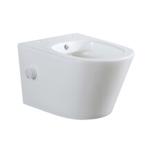 Bidet wc Hangend Vesta Mat Wit met geïntegreerde kraan Warm Koud Randloos excl. Wc-bril - 32.3553