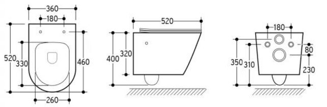 Bidet wc Wiesbaden Vesta Glans Wit met geïntegreerde kraan Koud Randloos Incl. Wc-bril Flatline - 32.3337 Bidet wc Wiesbaden Vesta Glans Wit met geïntegreerde kraan Koud Randloos Incl. Wc-bril Flatline - 32.3337