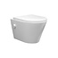 Wiesbaden Bidet wc Wiesbaden Vesta Glans Wit met geïntegreerde kraan Koud Randloos Incl. Wc-bril Flatline - 32.3337