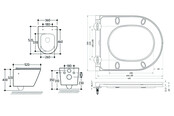Bidet wc Wiesbaden Vesta Glans Wit met geïntegreerde kraan Koud Randloos Incl. Wc-bril Flatline - 32.3337 Bidet wc Wiesbaden Vesta Glans Wit met geïntegreerde kraan Koud Randloos Incl. Wc-bril Flatline - 32.3337