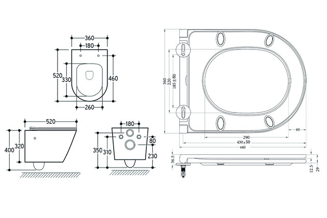 Bidet wc Wiesbaden Vesta Glans Wit met geïntegreerde kraan Koud Randloos Incl. Wc-bril Flatline - 32.3337 Bidet wc Wiesbaden Vesta Glans Wit met geïntegreerde kraan Koud Randloos Incl. Wc-bril Flatline - 32.3337