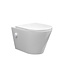 Bidet wc Wiesbaden Vesta Glans Wit met geïntegreerde kraan Warm/Koud Randloos Incl. Wc-bril Shade - 32.3342