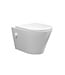 Bidet wc Wiesbaden Vesta Glans Wit met geïntegreerde kraan Koud Randloos Incl. Wc-bril Shade - 32.3334