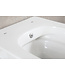 Bidet wc Wiesbaden Vesta Glans Wit met geïntegreerde kraan Warm/Koud Randloos Incl. Wc-bril - 32.3339