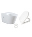 Bidet wc Wiesbaden Vesta Mat Wit met geïntegreerde kraan Warm/Koud Randloos Incl. Wc-bril - 32.3341