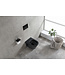 Bidet wc Wiesbaden Vesta Mat Zwart met geïntegreerde kraan Koud Randloos Incl. Wc-bril - 32.3332