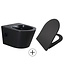 Bidet wc Wiesbaden Vesta Mat Zwart met geïntegreerde kraan Warm/Koud Randloos Incl. Shade Wc-bril - 32.3343